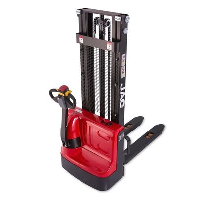 JACの機械歩行者の電気Straddleパレット スタッカーのフォークリフト1T